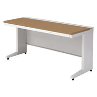 【組立設置込】プラス US-1 平机 幅1500×奥行600×高さ720mm  ミディアムウッド US-156H T2/W4 1台（直送品）