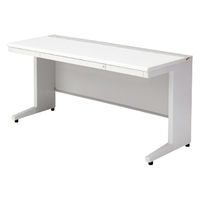 【組立設置込】プラス US-1 平机 幅1500×奥行600×高さ720mm  ホワイト US-156H WS/W4 1台（直送品）