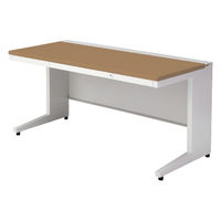 【組立設置込】プラス US-1 平机 幅1500×奥行700×高さ720mm  ミディアムウッド US-157H T2/W4 1台（直送品）