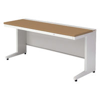 【組立設置込】プラス US-1 平机 幅1600×奥行600×高さ720mm  ミディアムウッド US-166H T2/W4 1台（直送品）