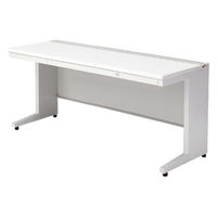 【組立設置込】プラス US-1 平机 幅1600×奥行600×高さ720mm  ホワイト US-166H WS/W4 1台（直送品）