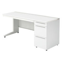【組立設置込】プラス US-1 片袖机 幅1600×奥行600×高さ720mm  ホワイト US-166A-3 WS/W4 1台（直送品）