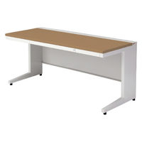 【組立設置込】プラス US-1 平机 幅1600×奥行700×高さ720mm  ミディアムウッド US-167H T2/W4 1台（直送品）