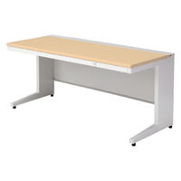 【組立設置込】プラス US-1 平机 幅1600×奥行700×高さ720mm  ホワイトメープル US-167H WM/W4 1台（直送品）