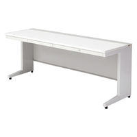 【組立設置込】プラス US-1 平机 幅1800×奥行600×高さ720mm  ホワイト US-186H WS/W4 1台（直送品）