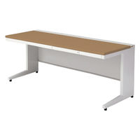 【組立設置込】プラス US-1 平机 幅1800×奥行700×高さ720mm  ミディアムウッド US-187H T2/W4 1台（直送品）