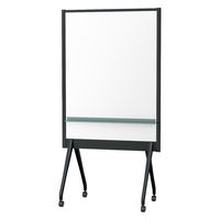 【組立設置込】プラス パーティションホワイトボード アルク ブラックフレーム グリーントレイ 1台（直送品）