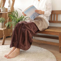 ローレル フローラ ひざ掛け ヴェルリッチ ブラウン&ライトブラウン 不明 1枚（直送品）