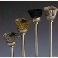 日本精密機械工作 軸付カップ型ブラシ 真鍮線 5本 B3120 1箱（直送品）