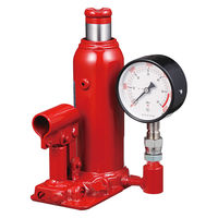 (株)マサダ製作所 圧力計付きオイルジャッキ MH-5P 1式（直送品）