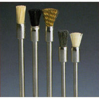 日本精密機械工作 軸付エンド型ブラシ ブラウン(馬) 5本 B4214 1箱（直送品）