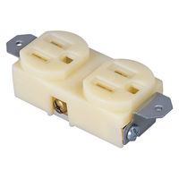 日動工業 アース付コンセント 白 2PE-W 1個（直送品）