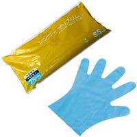 宇都宮製作 シンガー ポリスリム手袋(100枚袋入)ブルーSS LPE0190SEBPSS 1袋(100枚) 656-6175（直送品）