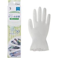 宇都宮製作 クイン ビニール手袋 スリム箱(50枚入)S PVC0459PFTBS 1箱(50枚) 679-0250（直送品）