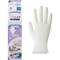 宇都宮製作 クイン ニトリル手袋 スリム箱(50枚入)S NBR0421PFWBS 1箱(50枚) 679-0249（直送品）