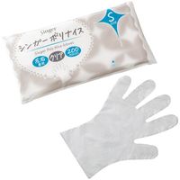 宇都宮製作 シンガー ポリナイス手袋(200枚袋入)クリア S LPE0110KETPS 1袋(200枚) 700-9454（直送品）