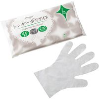 宇都宮製作 シンガー ポリナイス手袋(200枚袋入)クリア L LPE0110KETPL 1袋(200枚) 700-9456（直送品）