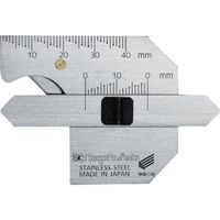 新潟精機 SK 指かけ付 溶接ゲージ(脚長/余盛/すみ肉のど厚/開先角度/ルート間隔) WG-1FKD 1個 695-5693（直送品）