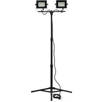 富士倉 三脚付き投光器2灯タイプ FWT-100W 1セット（直送品）