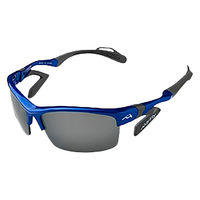 サングラス 鼻パッドがないスポーツサングラスAF-303 C-3ブルー偏光グレーレンズ組込みセット AF303C3P（直送品）