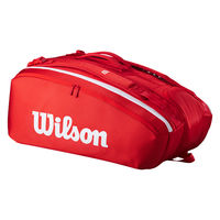 Wilson(ウイルソン) テニス バッグ SUPER TOUR WILSON RED 15PK 2025 Red WR80366010（直送品）
