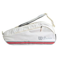 Wilson(ウイルソン) テニス バッグ TEAM J 6PK WHITE White/Red WR80502010 1個（直送品）