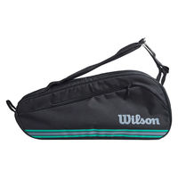 Wilson(ウイルソン) テニス バッグ TEAM J 6PK BLACK Black/Blue WR80500010 1個（直送品）