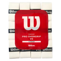 Wilson(ウイルソン) テニス グリップテープ PRO OVERGRIP 12PK SMU White WR84501010 1セット（直送品）