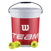 Wilson(ウイルソン) テニス ボール硬式 テニス ノンプレッシャーボール 72 球 専用バケツ入り WRT131200 1箱（直送品）