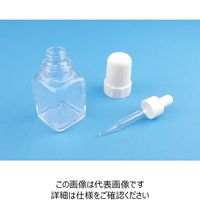 ナリカ スポイトびん(無色) 120mL 角形 シリコンキャップ付 S75-1176-03 1セット(10セット)（直送品）