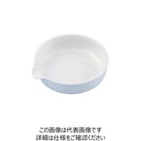 ナリカ 蒸発皿(平底) 75mm(50mL) 10個組 磁製 S75-3003-12 1セット(20個:10個×2セット)（直送品）