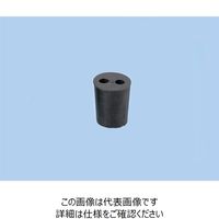 ナリカ 穴あきゴム栓(2穴) No.8 10個 S75-3107-09 1セット(20個:10個×2セット)（直送品）