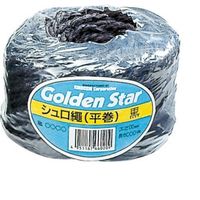 キンボシ シュロ縄平巻(黒)50m 542212 1個（直送品）