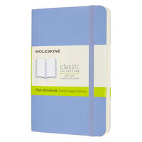 モレスキン クラシックノートブック ソフト プレーン（無地） ポケット ハイドレイジブルー QP613B42 1冊（直送品）