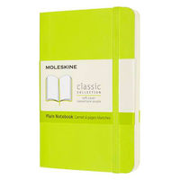 モレスキン クラシック ノートブック ソフト プレーン（無地）  ポケット レモングリーン QP613C2 1冊（直送品）