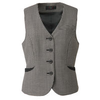 神馬本店 オッドチドリチェック ベスト グレー 17号 SA270V-2-17号 1着（直送品）