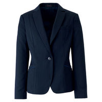 神馬本店 レーシーストライプ　テーラードジャケット　ネイビー　19号 SA400J-1-19号 1着（直送品）