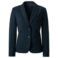 神馬本店 ストライプニットジャケット ネイビー 11号 SA412J-1-11号 1着（直送品）