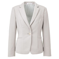 神馬本店 エコツイルニットテーラードジャケット ライトグレー 9号 WN50J-2-9号 1着（直送品）