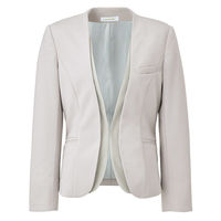 神馬本店 エコツイルニットノーカラージャケット ライトグレー 9号 WN51J-2-9号 1着（直送品）