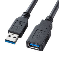 USB Aケーブル　USB-A（オス）USB-A（メス）　1m　USB3.2（ Gen1）　KU30-EN10K　サンワサプライ　1本