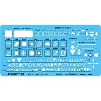 ステッドラー テンプレート　機械 仕上記号定規 976 16 1枚（直送品）