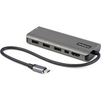 ドッキングステーション Type-C接続 HDMI×1 mini DP×1 USB-A×3 USB-C×2 1個（直送品）