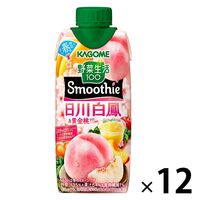 カゴメ 野菜生活100 Smoothie（スムージー）日川白鳳＆黄金桃 Mix 330ml 1箱（12本入）