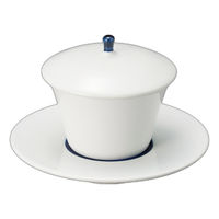 アースモス 青巻小蓋物(皿付)(1個入り) tga-12803-290-26 1個（直送品）