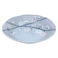 美濃陶苑 薄墨桜8.0寸深皿30-75-9 5個組 30-75-9 1セット(5個組)（直送品）