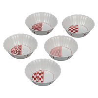 伊野正峰 日本の伝統工芸品【九谷焼】 5号小鉢揃 吉祥文様 田中柚伎 (K9-246) K9-246 1個（直送品）
