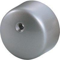 シロクマ SHIROKUMA エンドキャップ天穴 35φ シルバー BR-107E-35-SI 1個 184-8177（直送品）