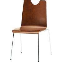 藤沢工業 TOKIO RNHシリーズ リフレッシュチェア 張地なし 4本脚 RNH-L4 ブラウン 1セット（4脚入）（取寄品）