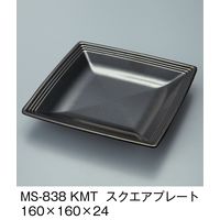 三信化工 スクエアプレート 黒マット MS-838-KMT（直送品）
